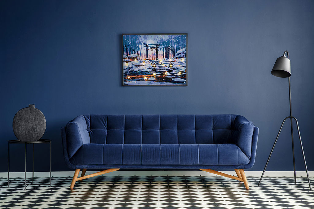 ФРЕЯ PNB/PLDD-260 Набор для раскрашивания по номерам ( со светодиодами ) 50 х 40 см Ворота духов