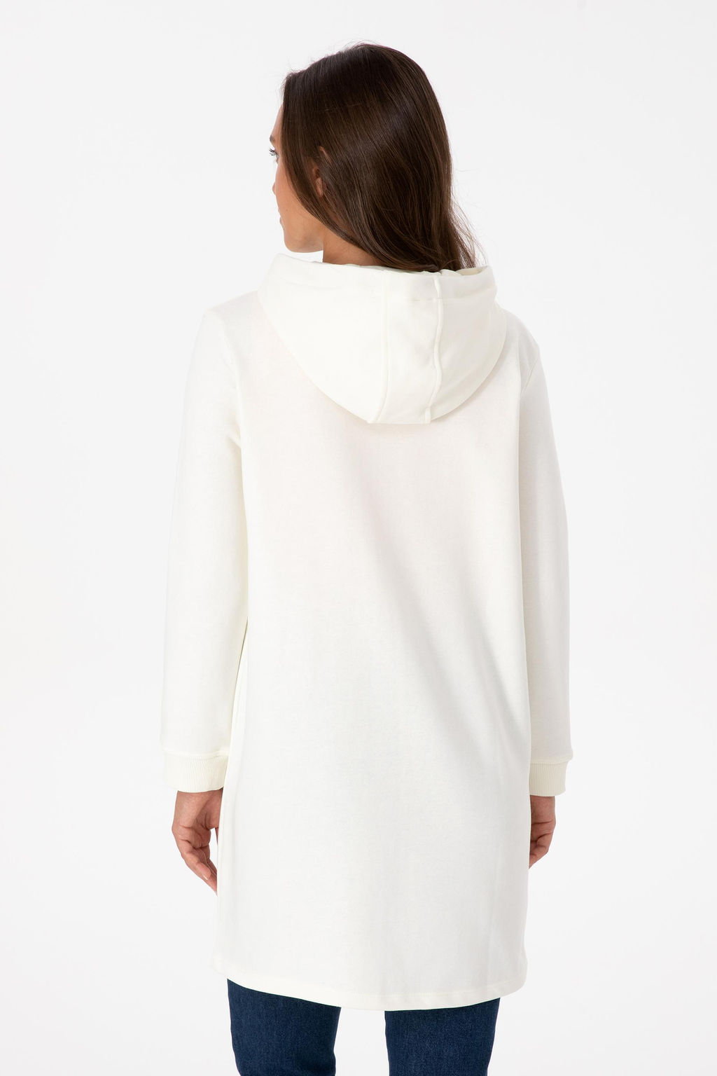 Kad_n Krem Basic Sweatshirt Sepette S_rpriz _ndirim - U.s. polo assn фото 5