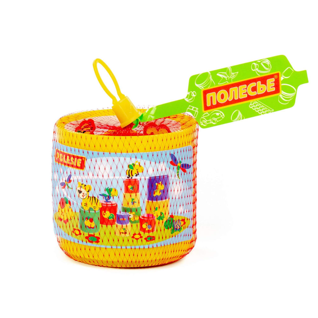 Занимательная пирамидка №3 (9 элементов) (в сеточке) - Полесье фото 3