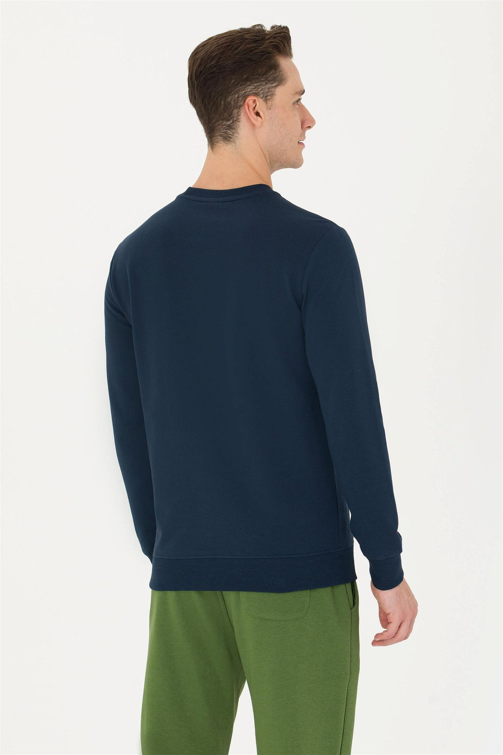 U. S. Polo Assn Мужской темно-синий свитшот с круглым вырезом - U.s. polo assn фото 12