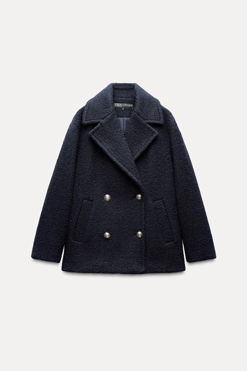 BOUCLE DOUBLE-BREASTED COAT - Zara фото 4