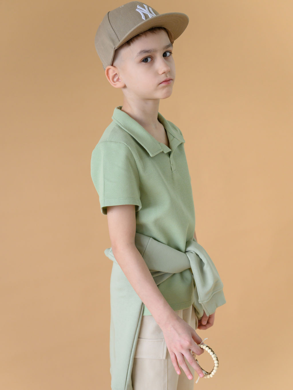 Футболка для мальчика поло, синий - Lesi kids фото 19