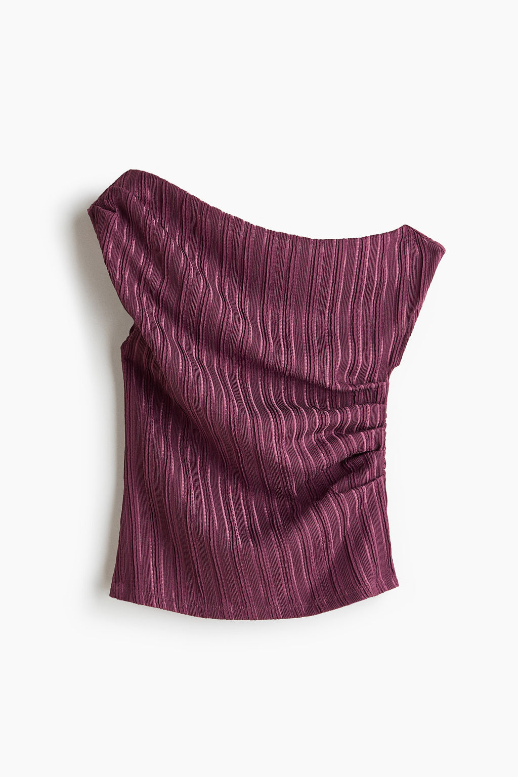 Top de un hombro con textura - H&m фото 3