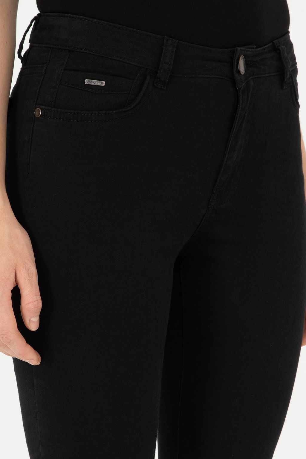 Женские черные брюки из плотной ткани - U.s. polo assn фото 5