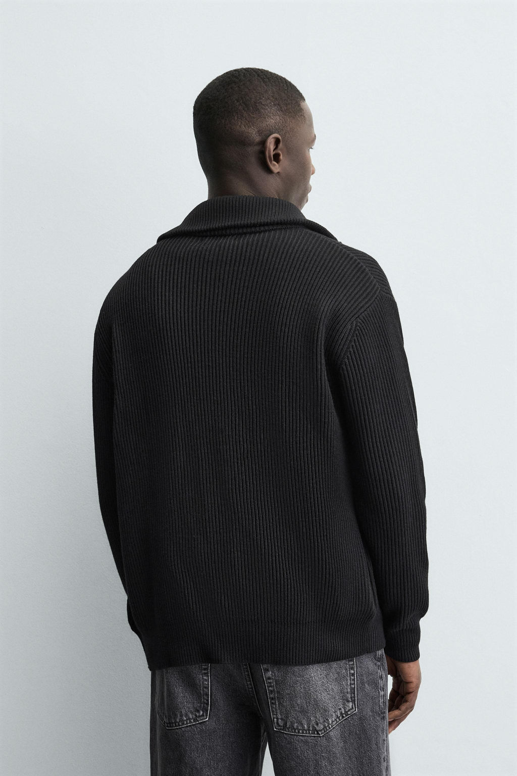PURL KNIT CARDIGAN WITH ZIP - Zara фото 3
