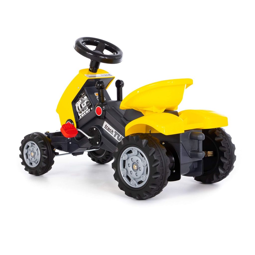 Каталка-трактор с педалями Turbo-2 (жёлтая) - Полесье фото 3