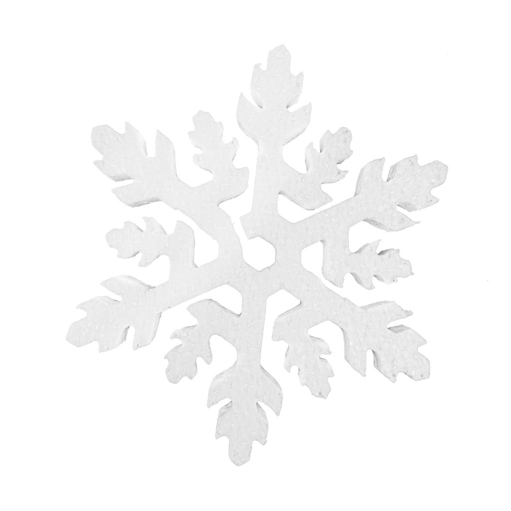 Love2art DPZ-S Заготовка для декора №013 пенополистирол d 15 см 2 см 1 шт 01 Снежинка Рождественская звезда 150 мм, 1 шт