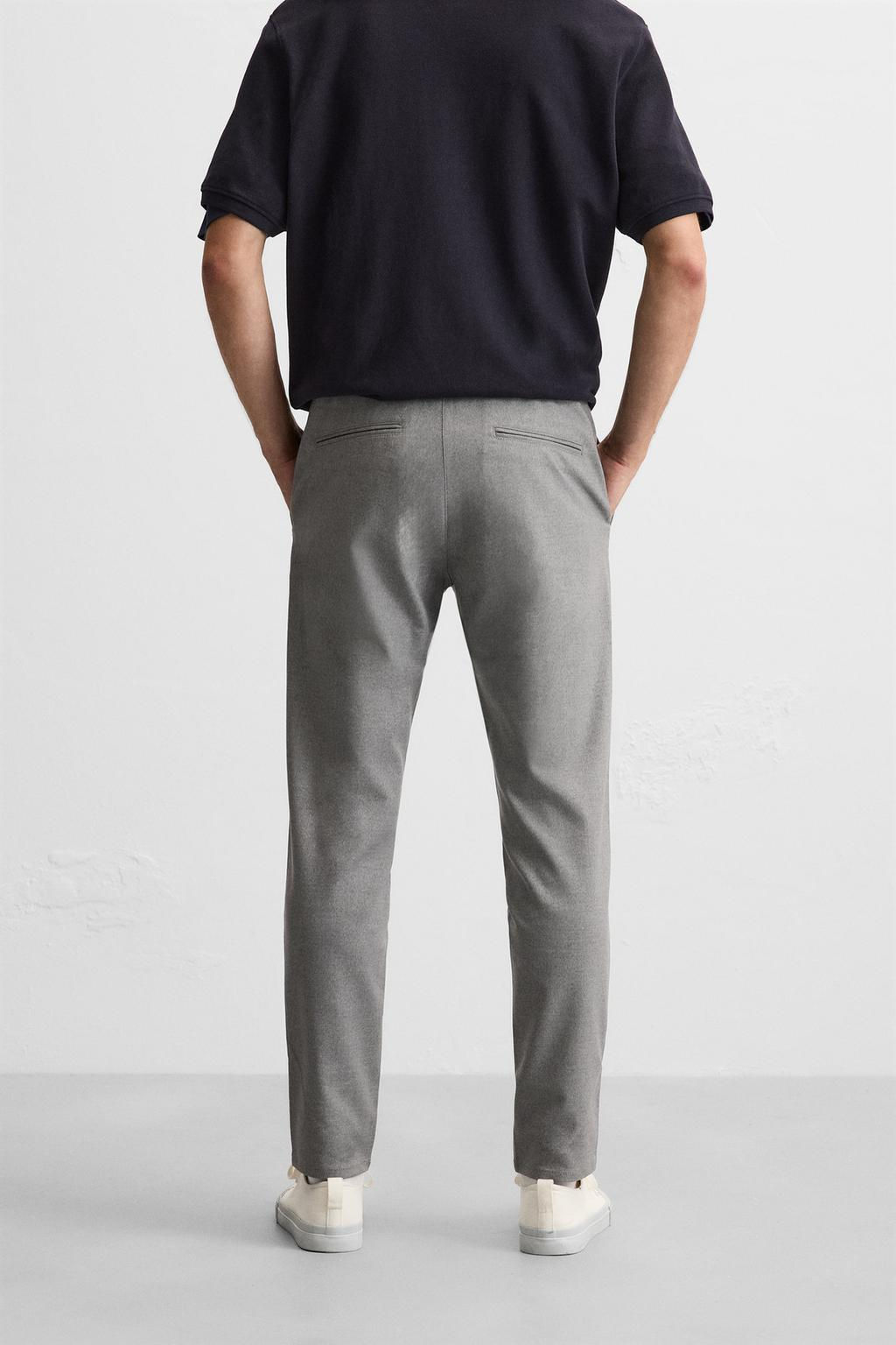 SLIM FIT COMFORT TROUSERS - Zara фото 47