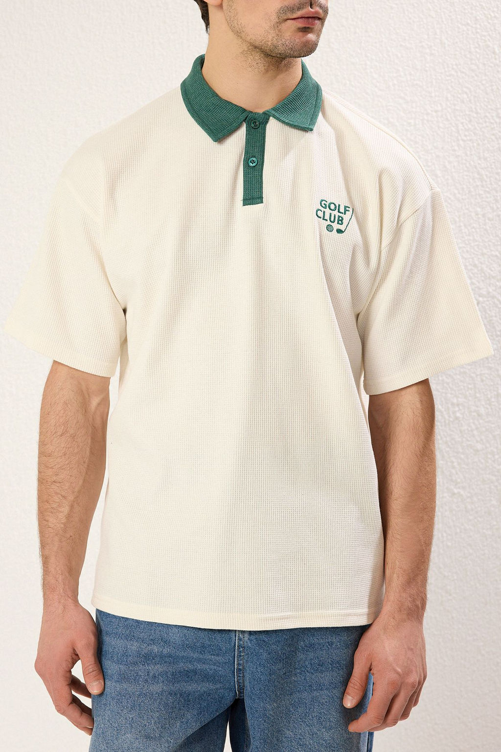 TRENDYOL MAN Lacivert Regular Polo Yaka Duz Orme Polo Yaka T-shirt TMNSS25PO00005 - Trendyolmilla фото 3
