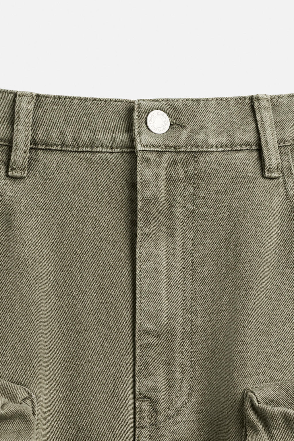 DENIM CARGO TROUSERS WITH POCKETS - Zara фото 9