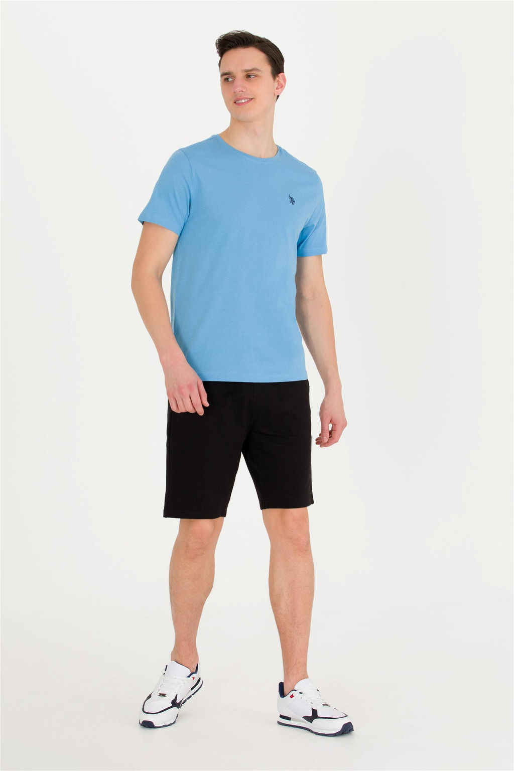 Мужские черные трикотажные шорты - U.s. polo assn фото 3