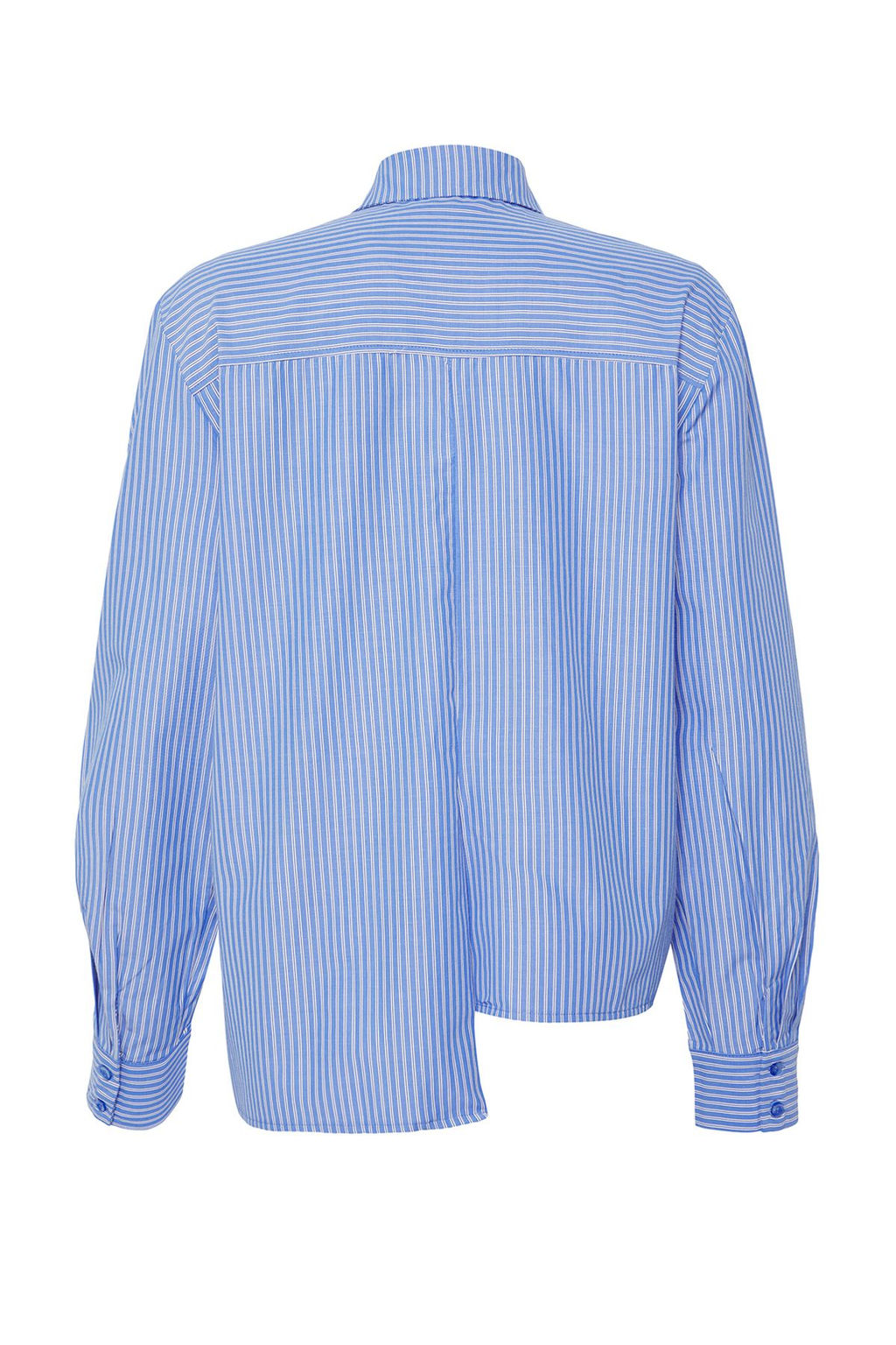 TRENDYOLMILLA Limited Edition Mavi Kravat Detayl? Cizgili Dokuma Gomlek TWOSS25GO00118  фото 4