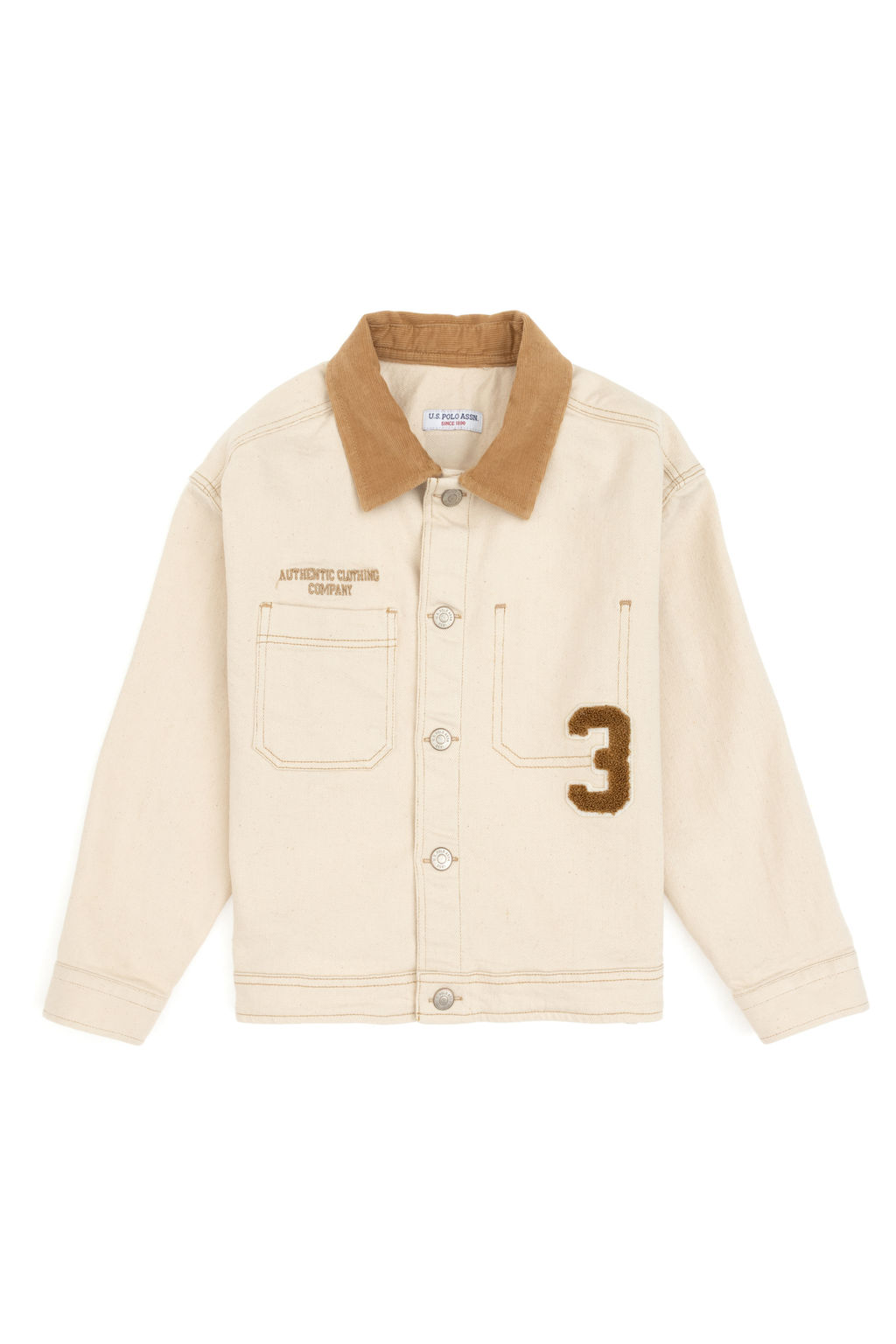 Erkek Гocuk Krem Дnce Dokuma Mont - U.s. polo assn фото 2