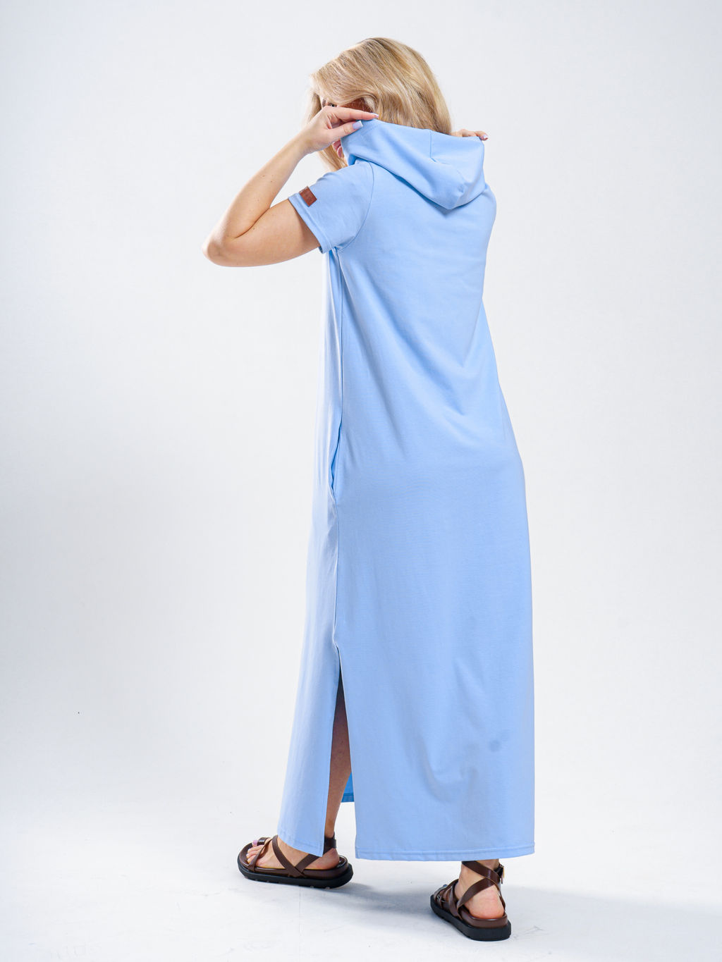 970 Платье-мантия из турецкого хлопка с лайкрой пенье - Svetekst фото 5