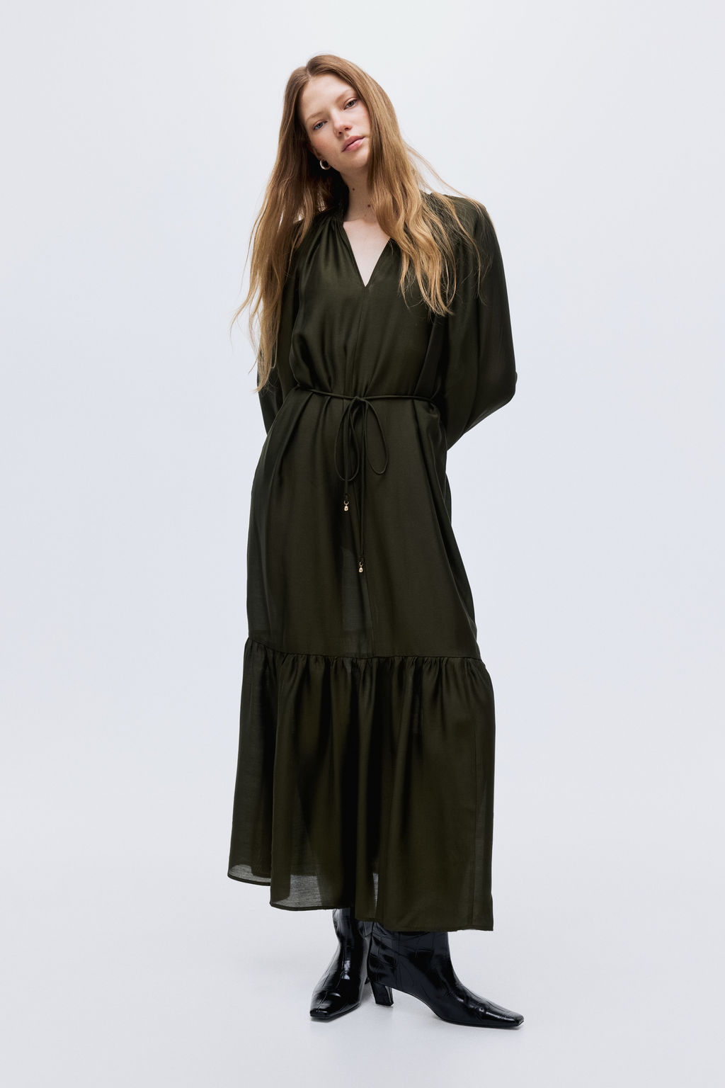 Vestido con detalles fruncidos - H&m фото 2