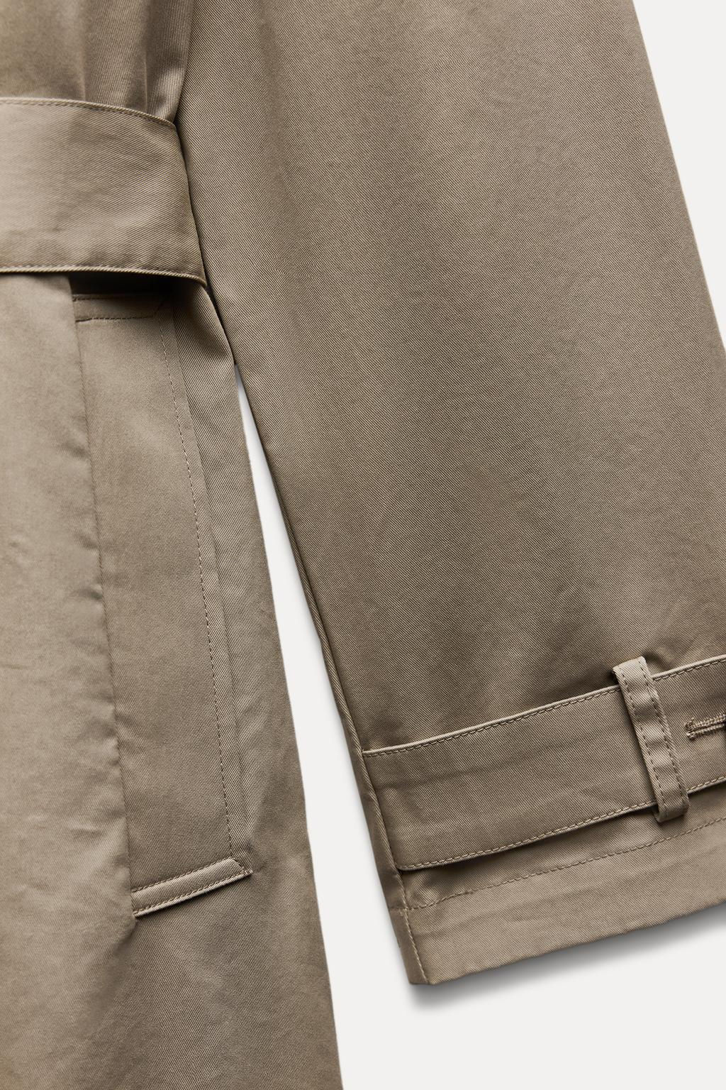 LONG TRENCH COAT WITH BELT - Zara фото 10