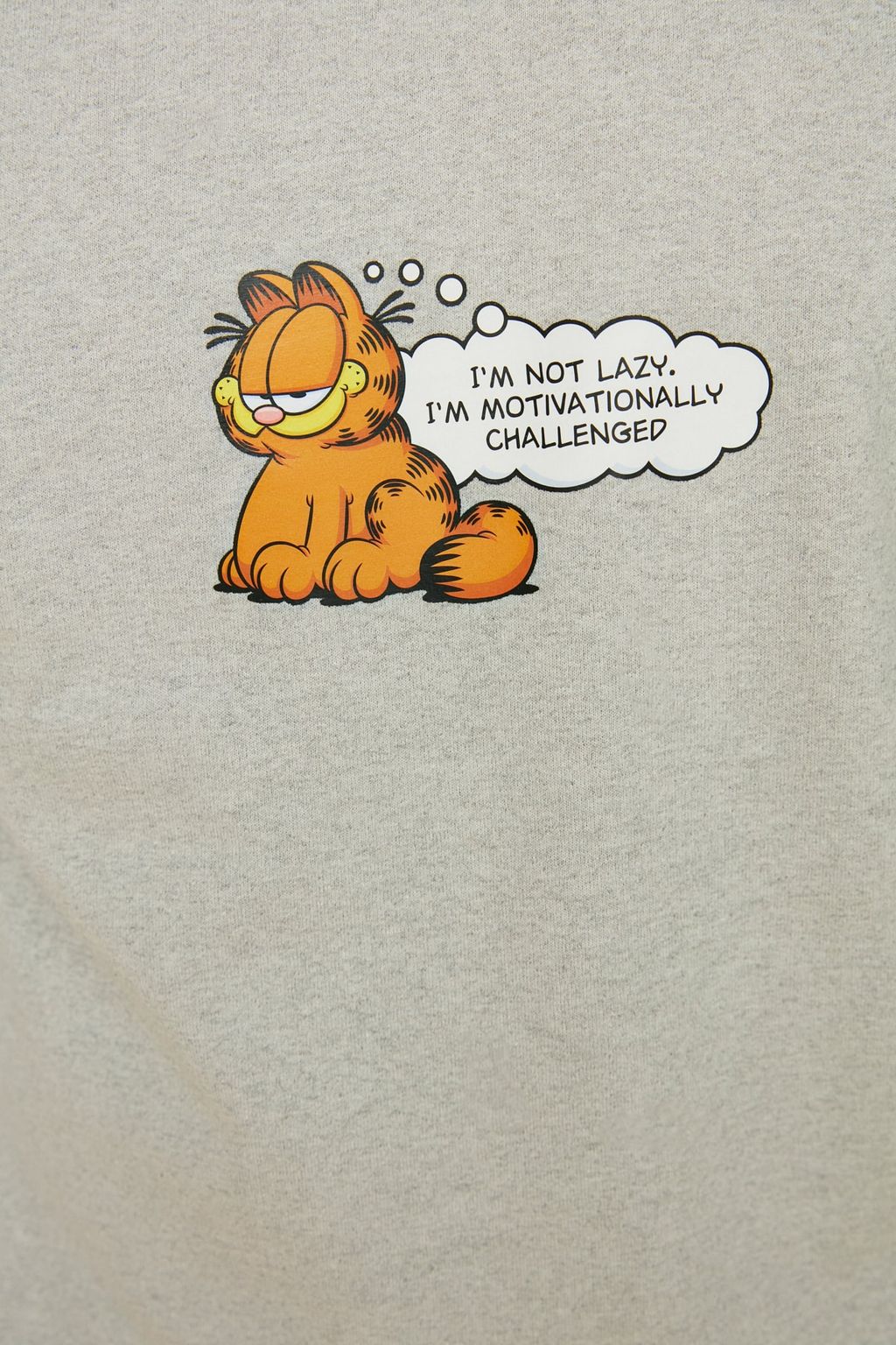 TRENDYOL MAN Gri Erkek Garfield Orijinal Lisansl? Regular/Normal Kesim Bisiklet Yaka Sweatshirt TMNAW21SW0569 - Trendyolmilla фото 8