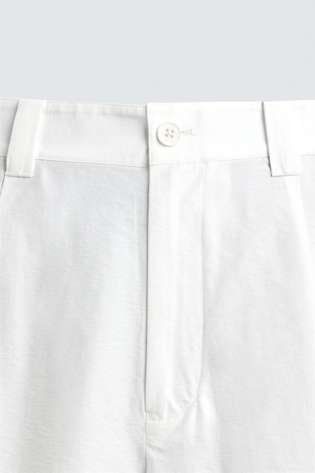 PANTAL?N WIDE FIT PLIEGUES / Blanco - Zara фото 9