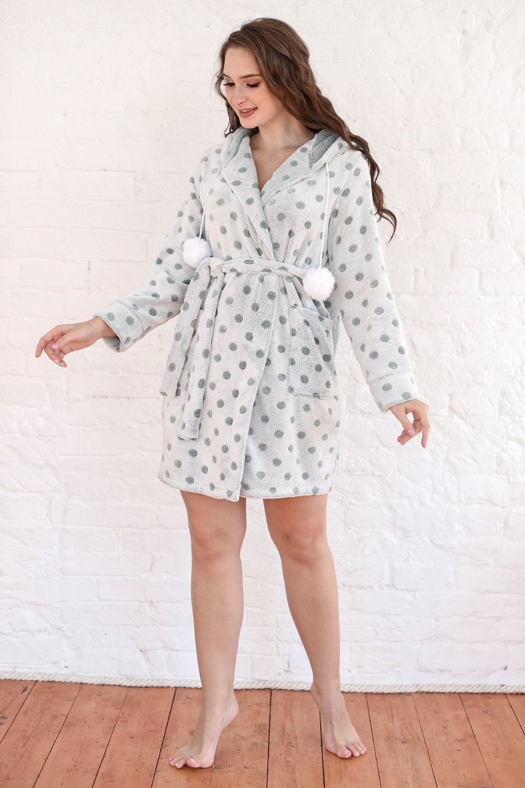 Халат женский Ванильный заяц - Оптима фото 11