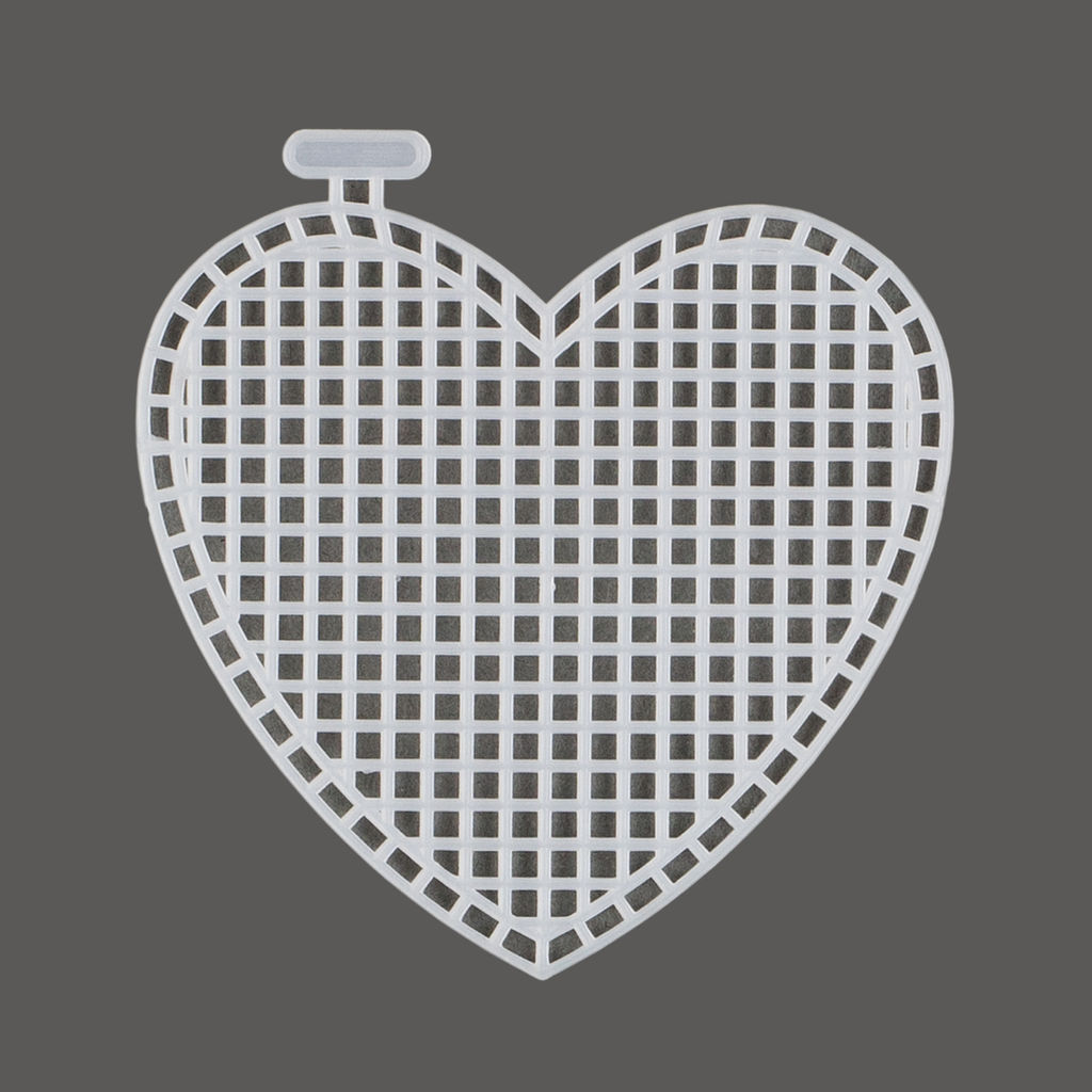 Канва KPL-05 Gamma пластиковая 100% полиэтилен 7 x 8 см 10 шт сердце малое  фото 3