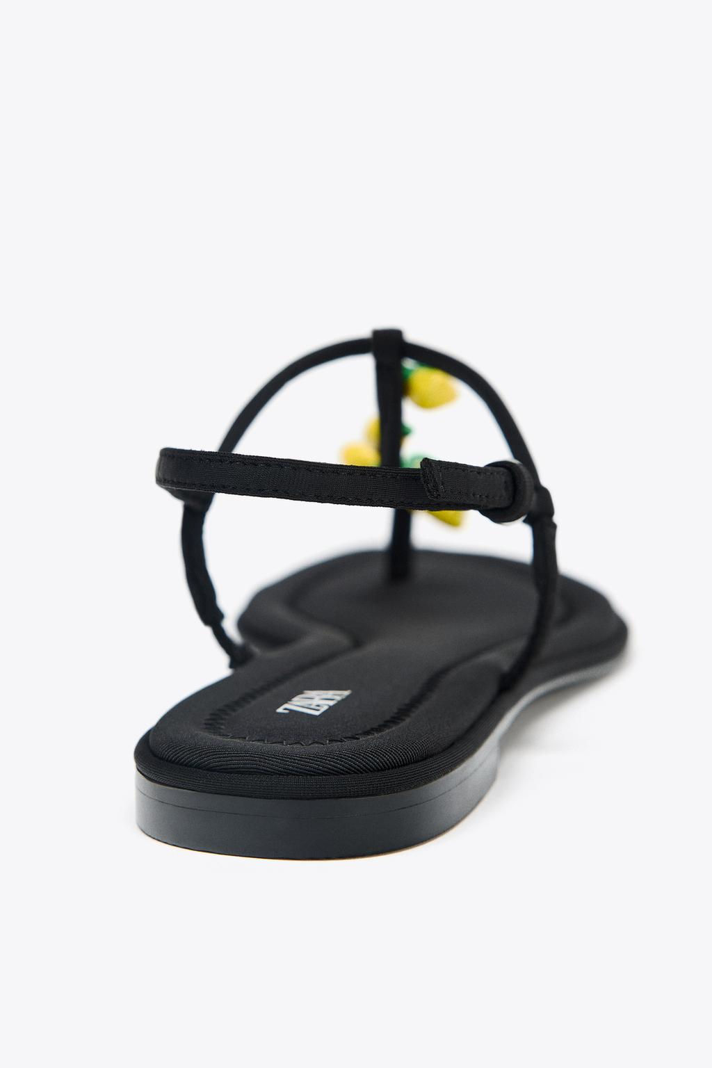 BEADED STRAP SANDALS - Zara фото 5