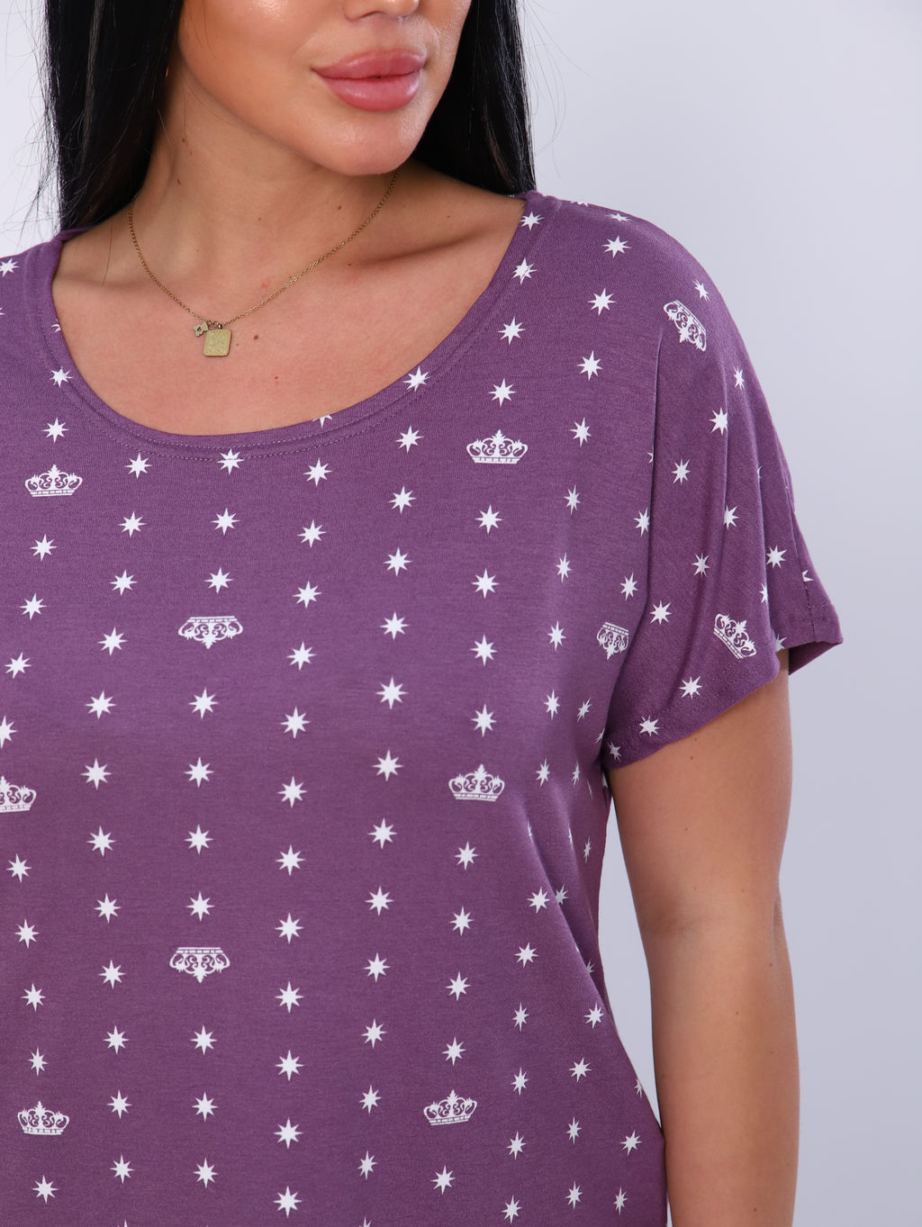 М398 Пижама Лакшери (сиреневый) - Иванушка-трикотаж фото 2