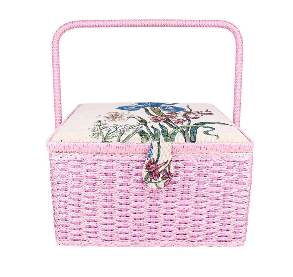 Gamma SBJ-004 шкатулка для швейных принадлежностей 31.5 х 31.5 х 19 см Букет ирис и нарцисс