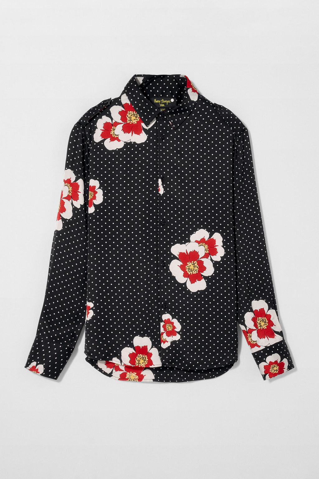 POLKA DOT SHIRT BOBBY GILLESPIE X ZARA  фото 2