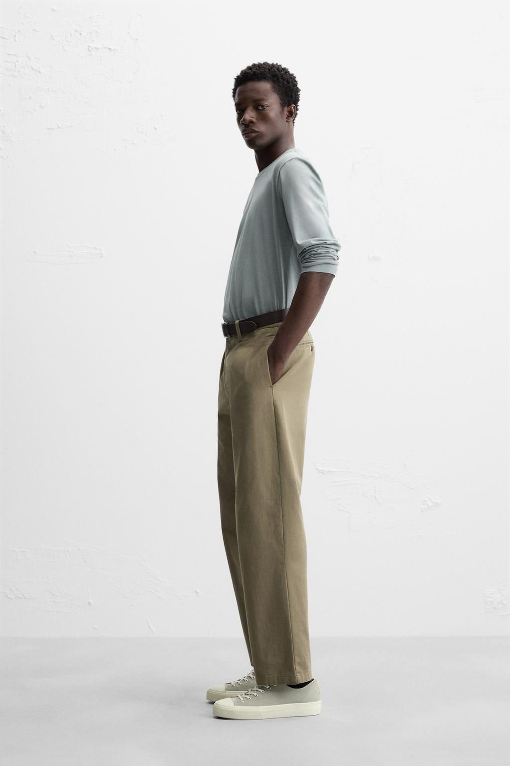 BASIC SLIM FIT T-SHIRT - Zara фото 28