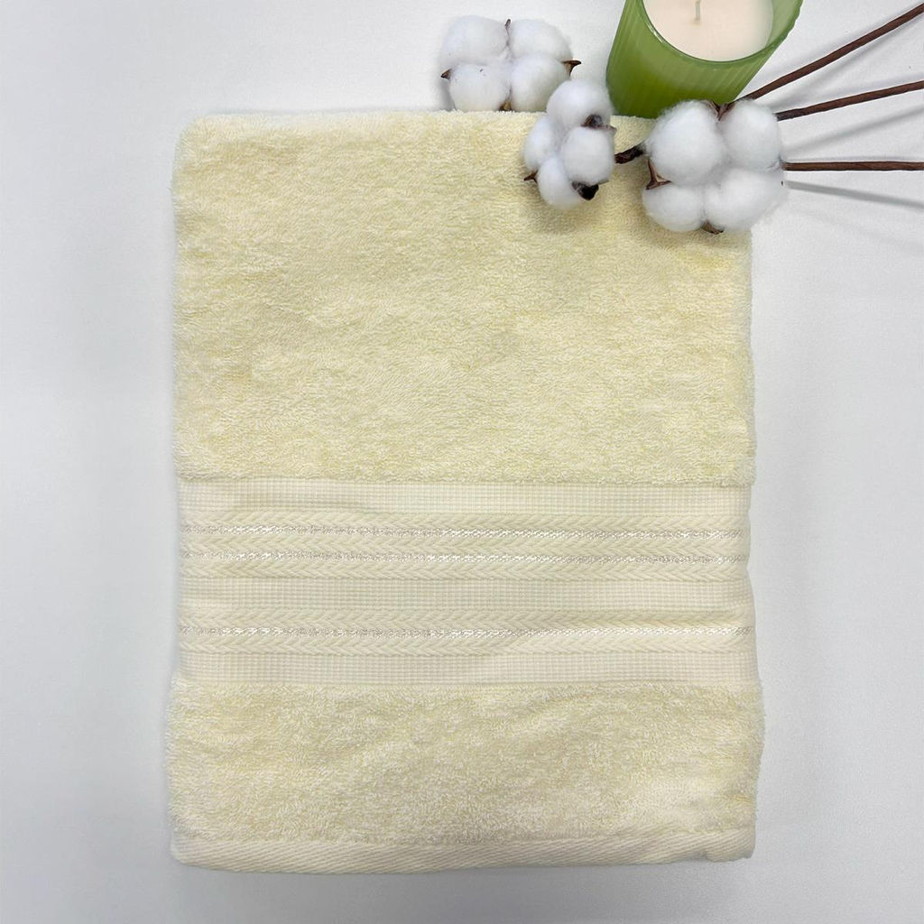 Полотенце махровое 70х140 ТМ Fine Line бордюр Колосок голубой - Тейковский хлопчато-бумажный комбинат фото 4