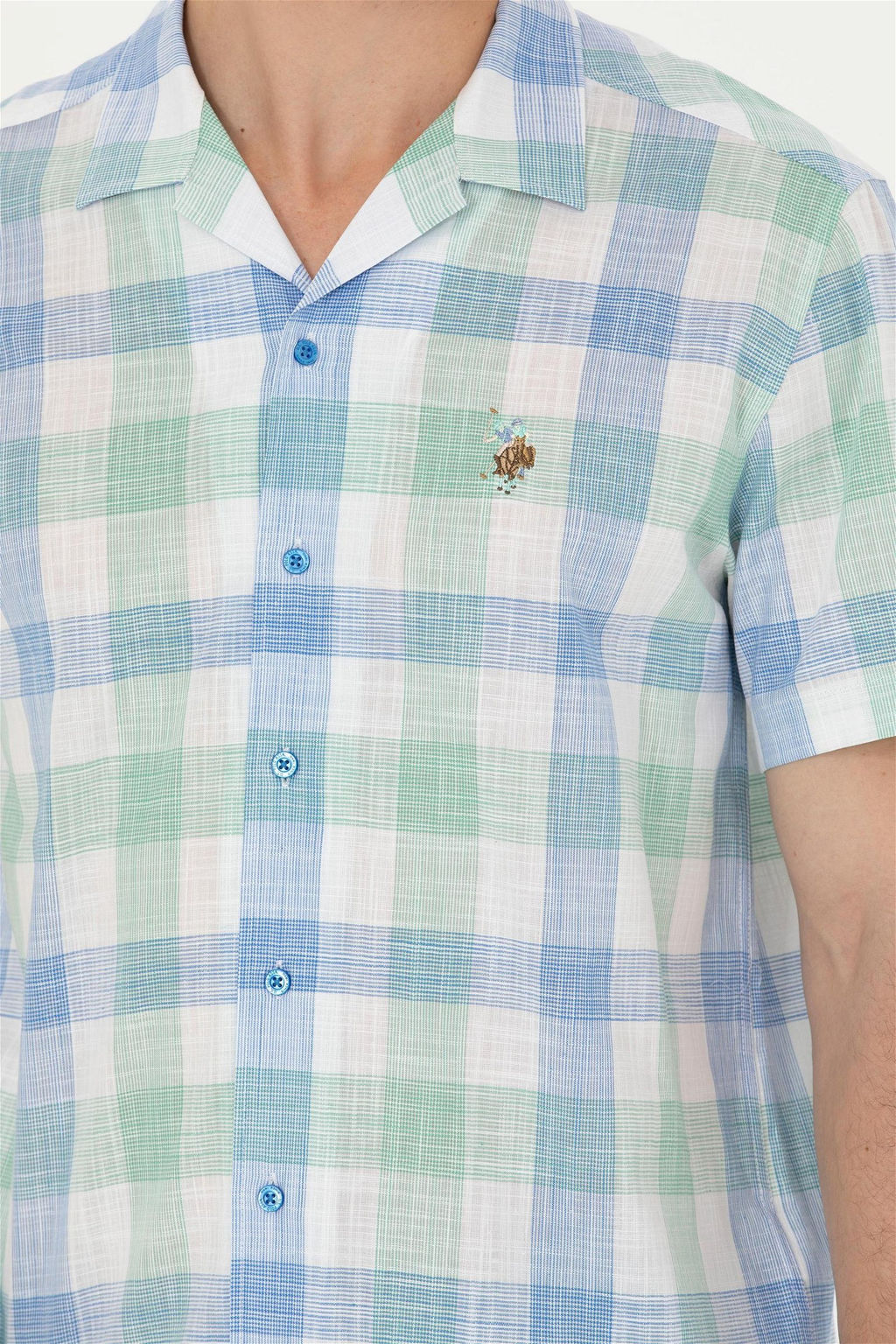 U. S. Polo Assn Мужская рубашка Saks с коротким рукавом - U.s. polo assn фото 14