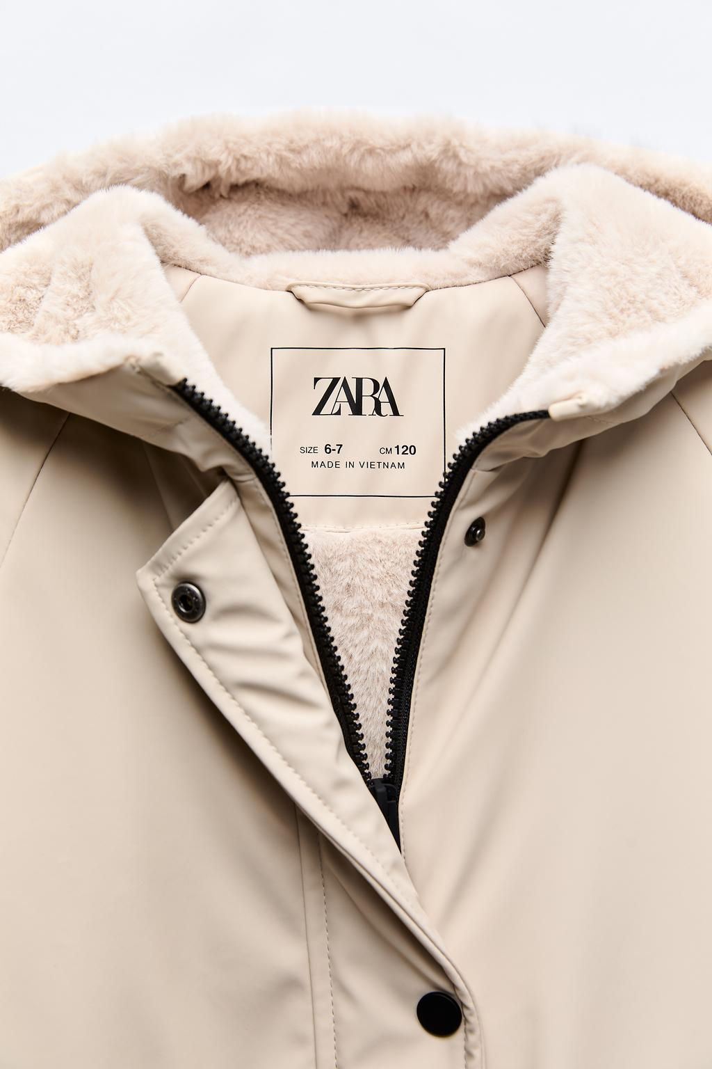 WATER-REPELLENT RUBBERISED JACKET - Zara фото 3