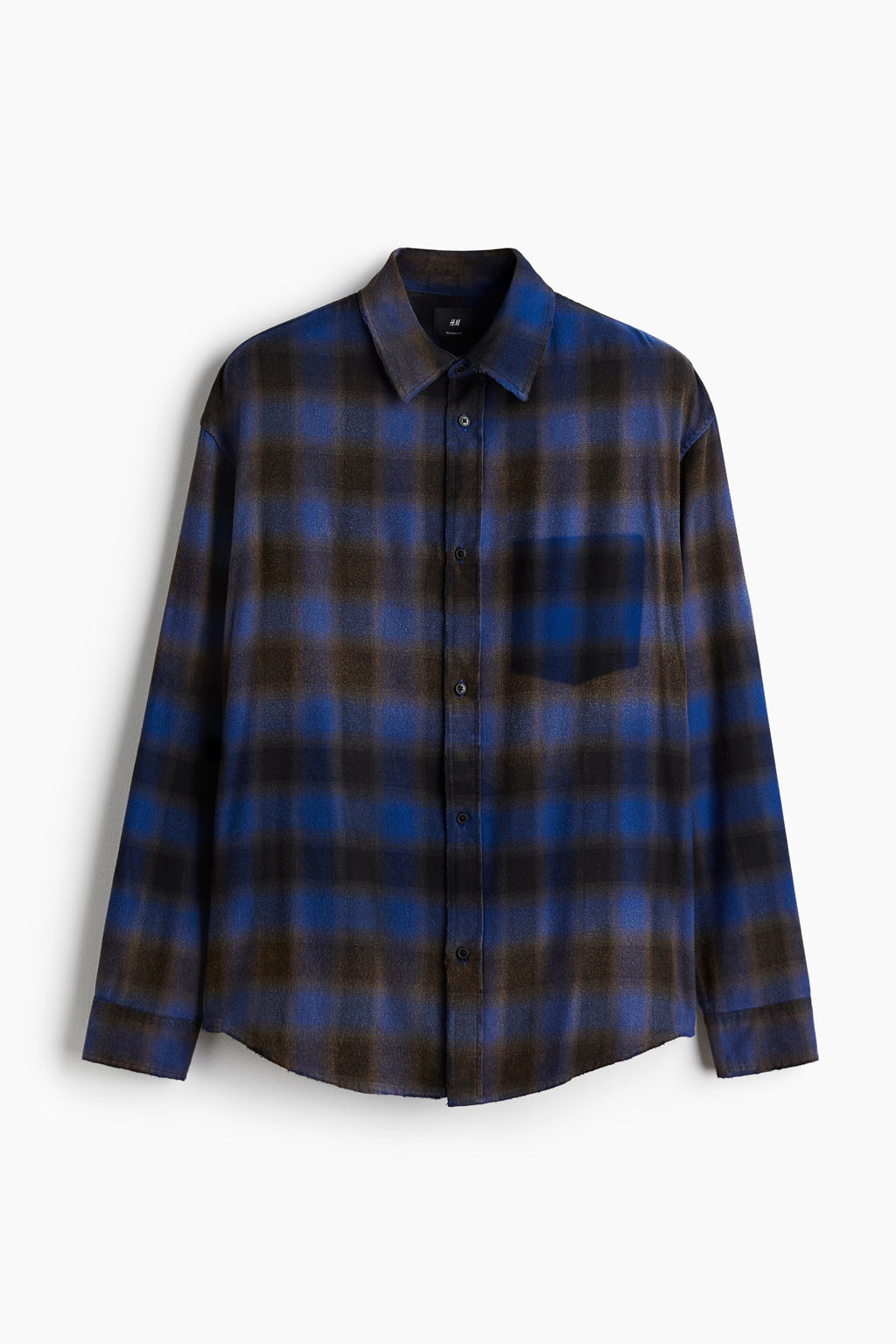 Camisa en mezcla de algod?n Relaxed Fit