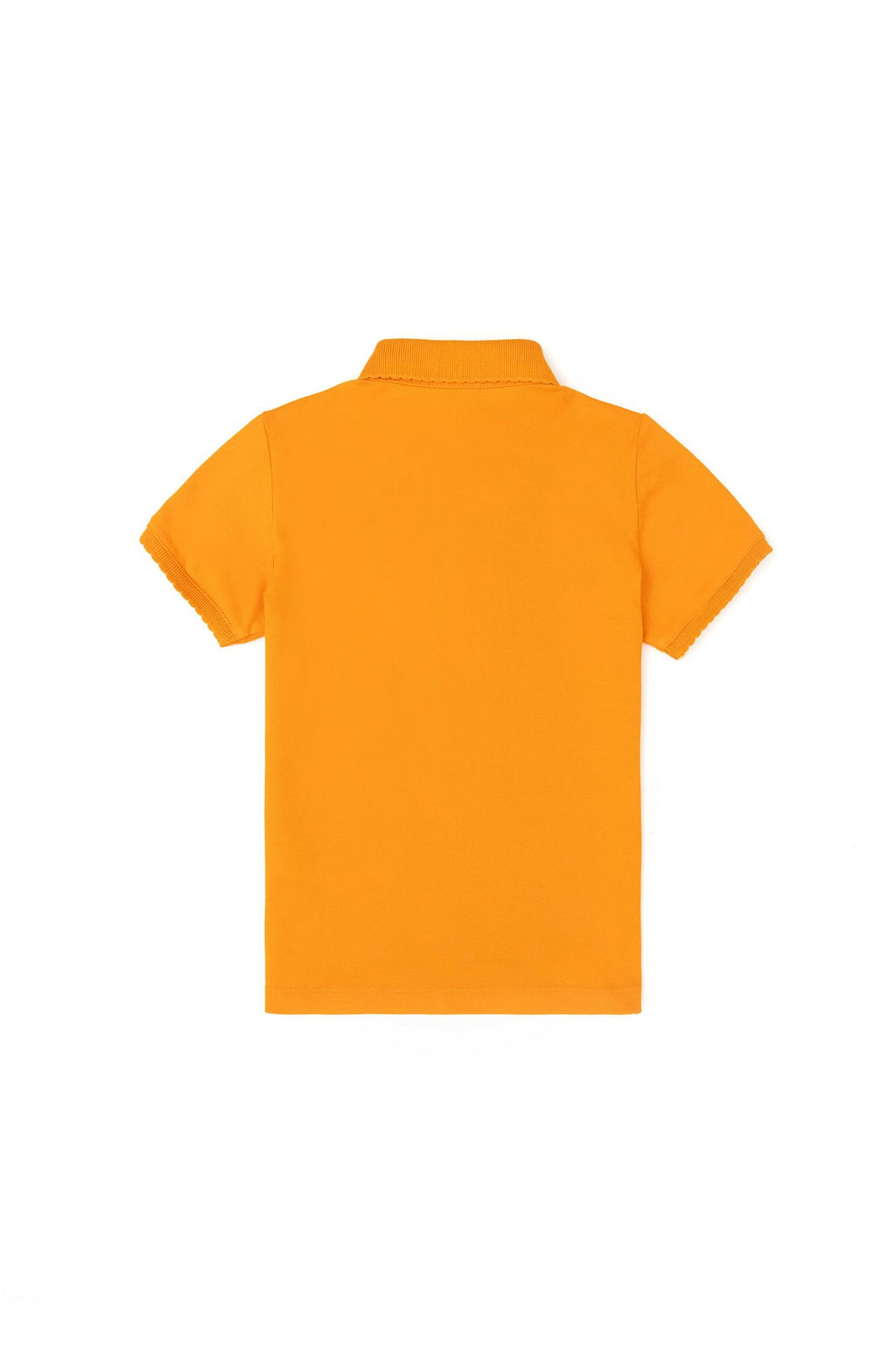 Оранжевая базовая футболка для девочек - U.s. polo assn фото 2