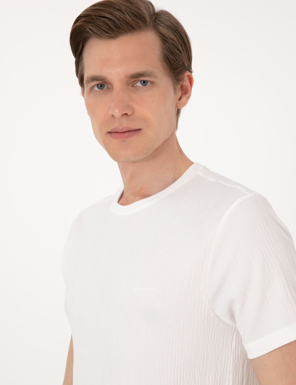 Ekru Slim Fit Ti__rt