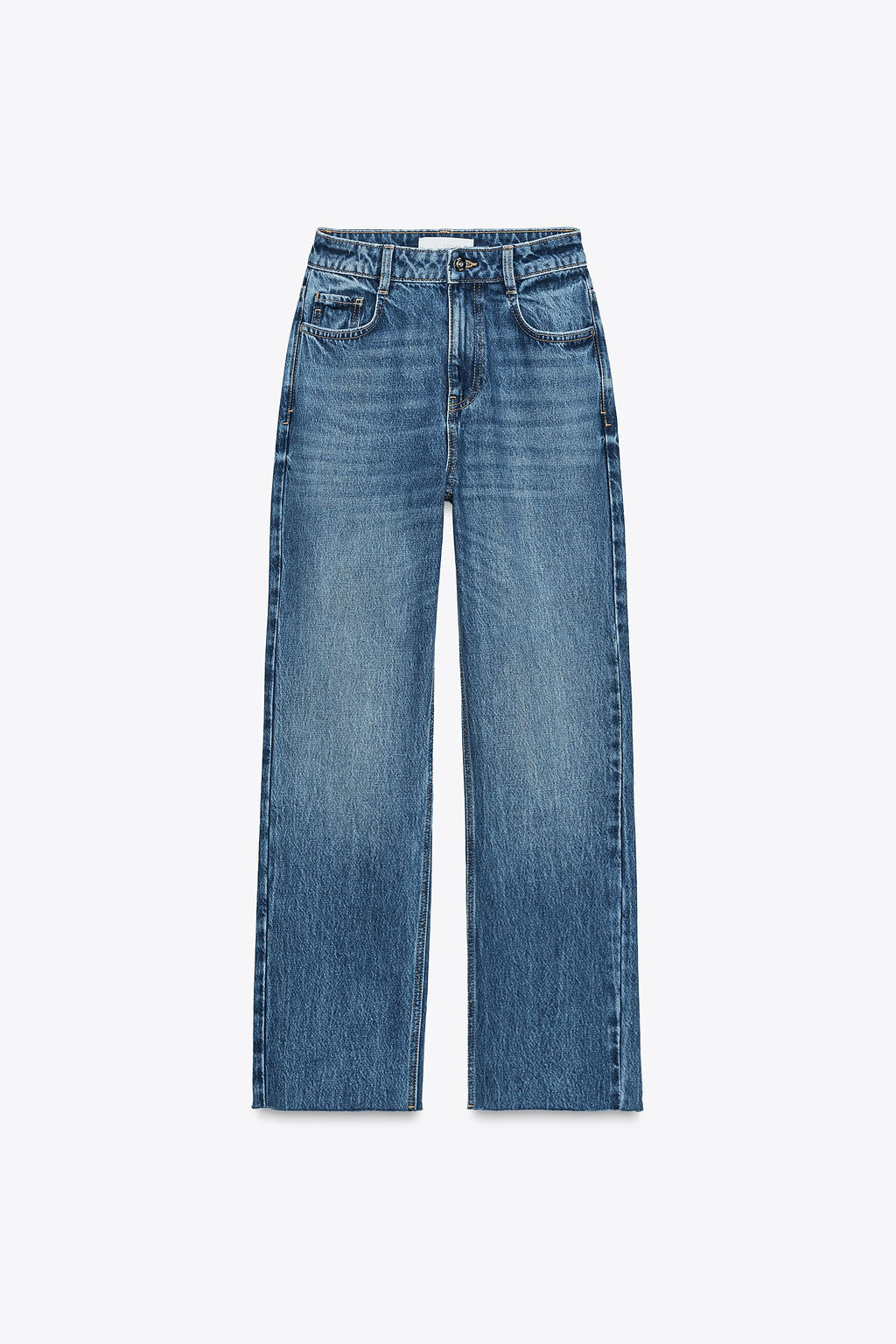 Z.02 STRAIGHT HIGH-WAIST ANKLE JEANS - Zara фото 16