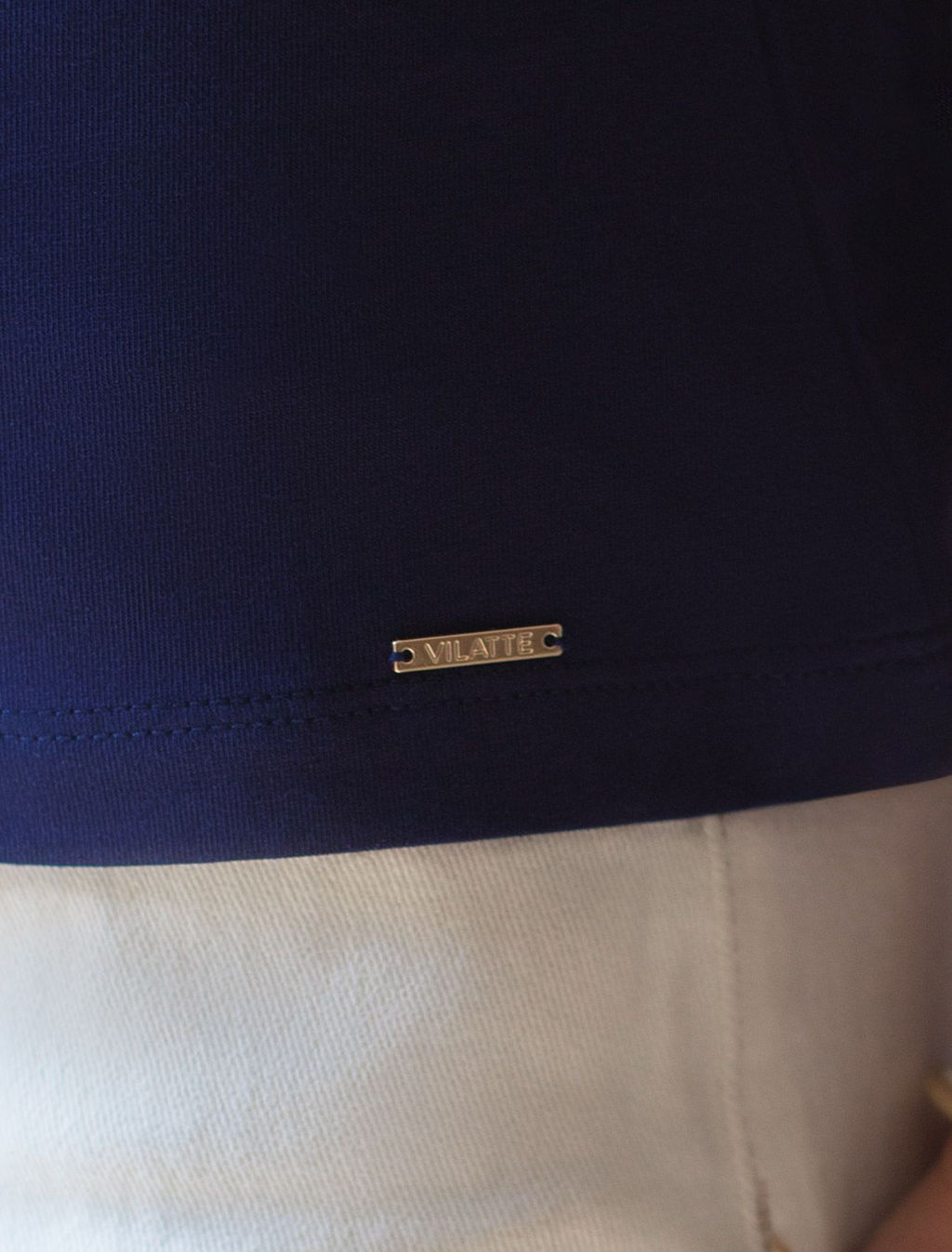 Топ из премиального хлопка с эластаном