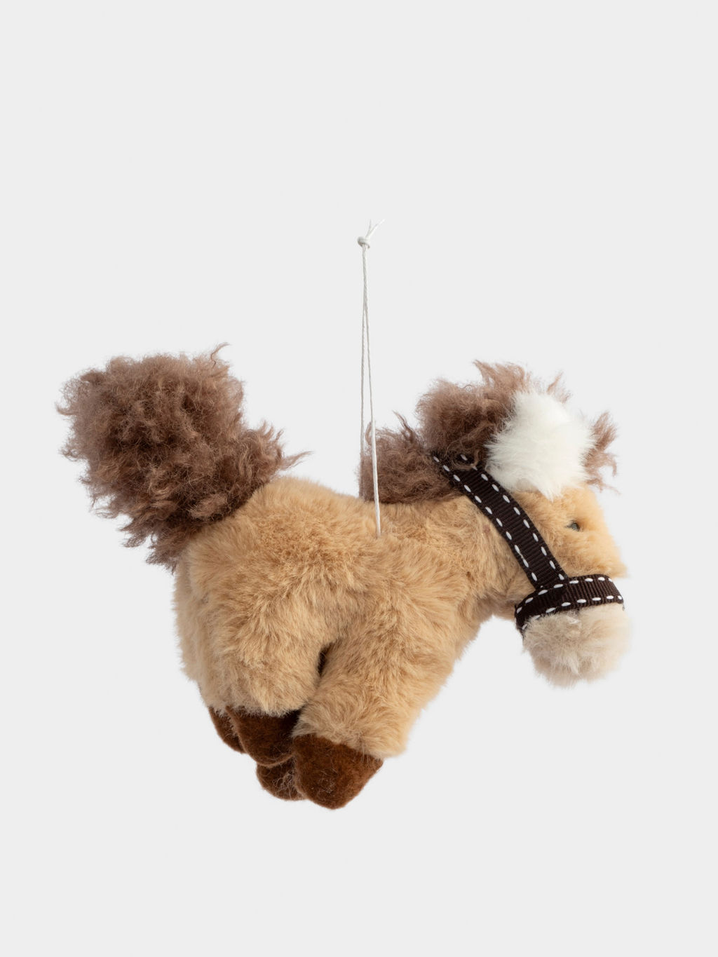 Игрушка елочная, 18 см, полиэстер, коричневая, Пони, Horse