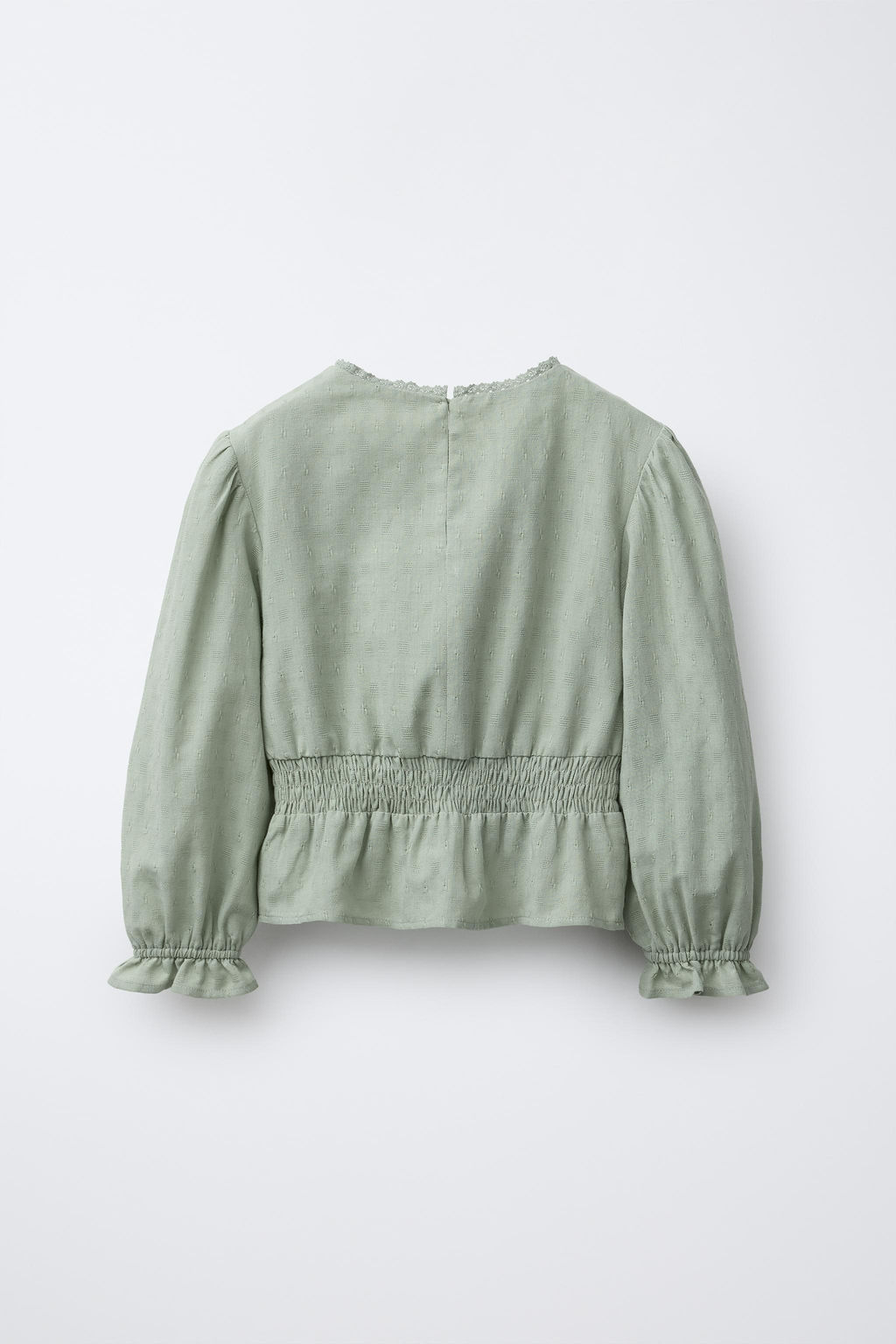 RUFFLE LADDER STITCH SHIRT - Zara фото 2