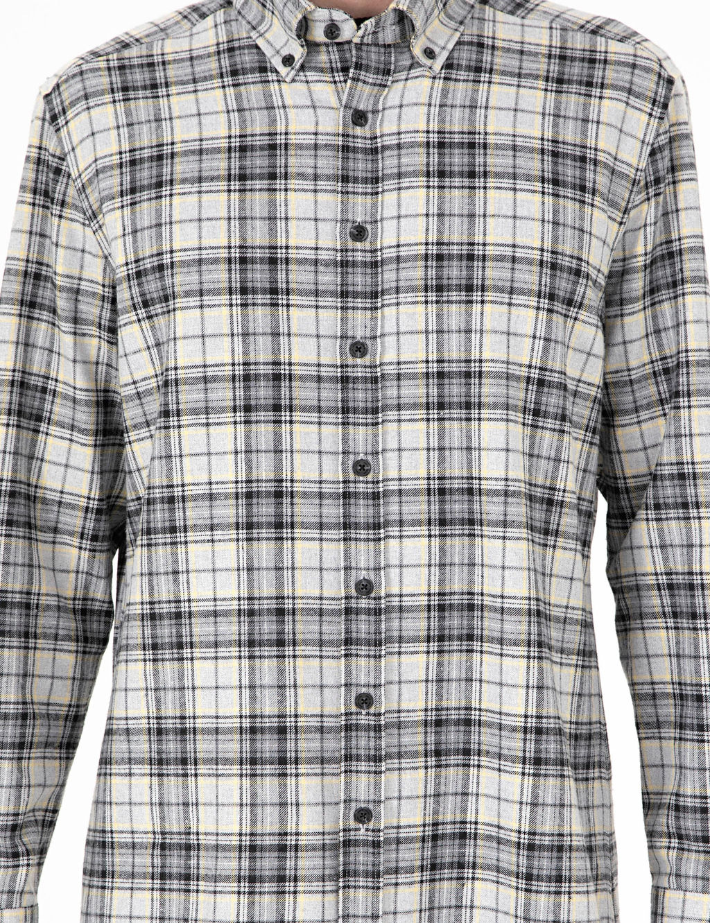 Gri Ekose Regular Fit Uzun Kollu G_mlek - Pierre cardin фото 6
