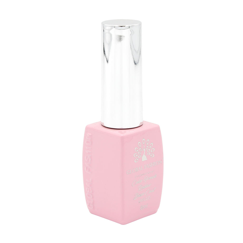 Цветная френч база для гель лака Global Fashion, Color French Base Coat 8 мл, 13  фото 8