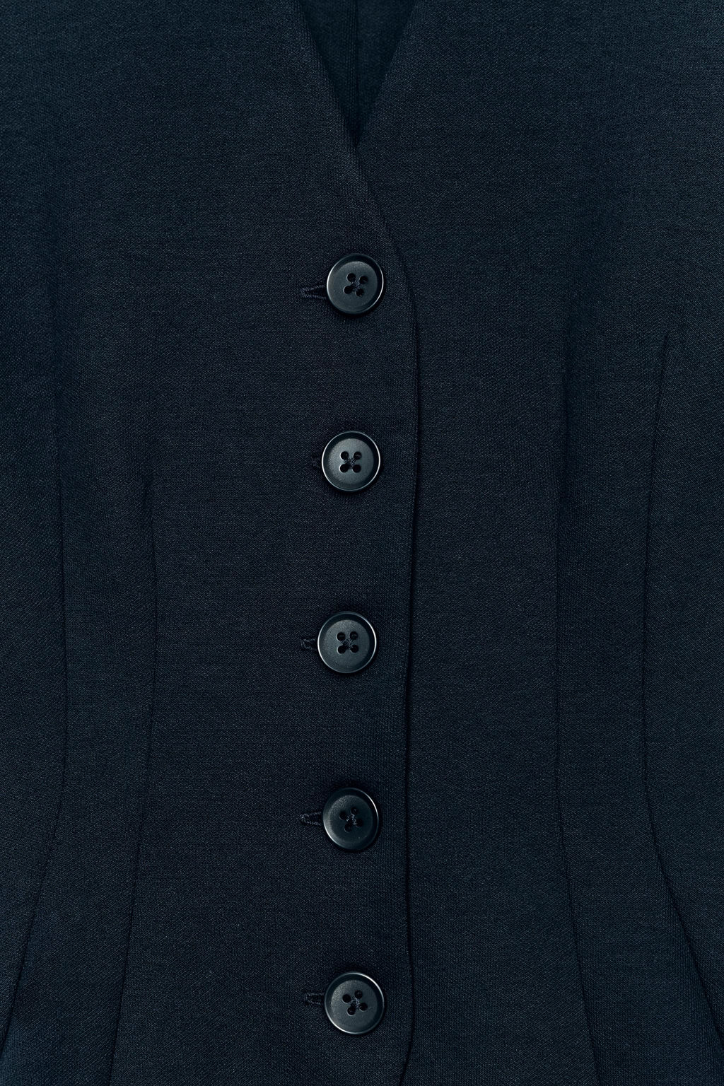 CHALECO INTERLOCK BOTONES / Marino - Zara фото 8