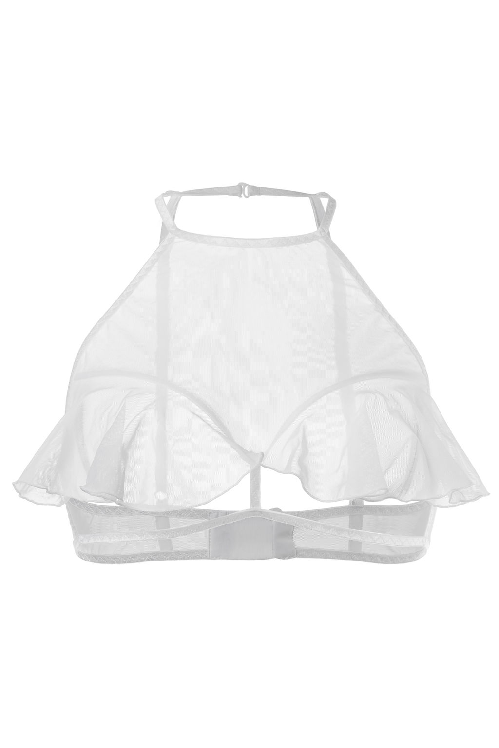 Эротический бралетт Erolanta Karen с открытой грудью, белый (46-48)  фото 8