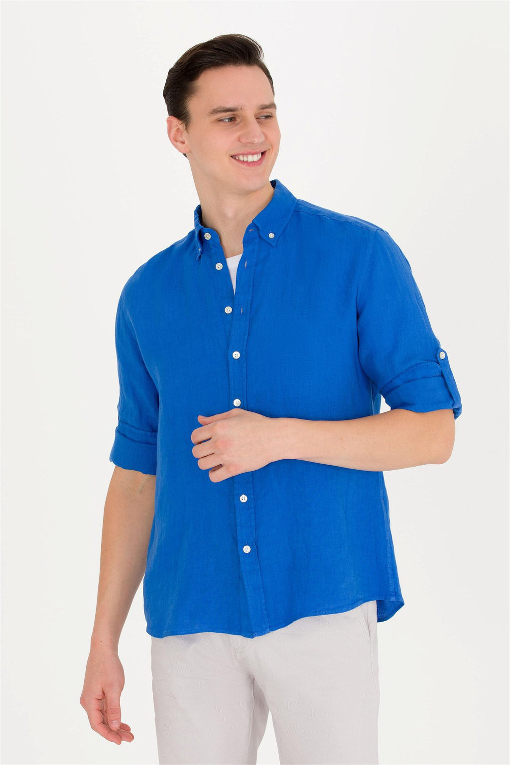 Мужская рубашка Saks с длинным рукавом - U.s. polo assn фото 3