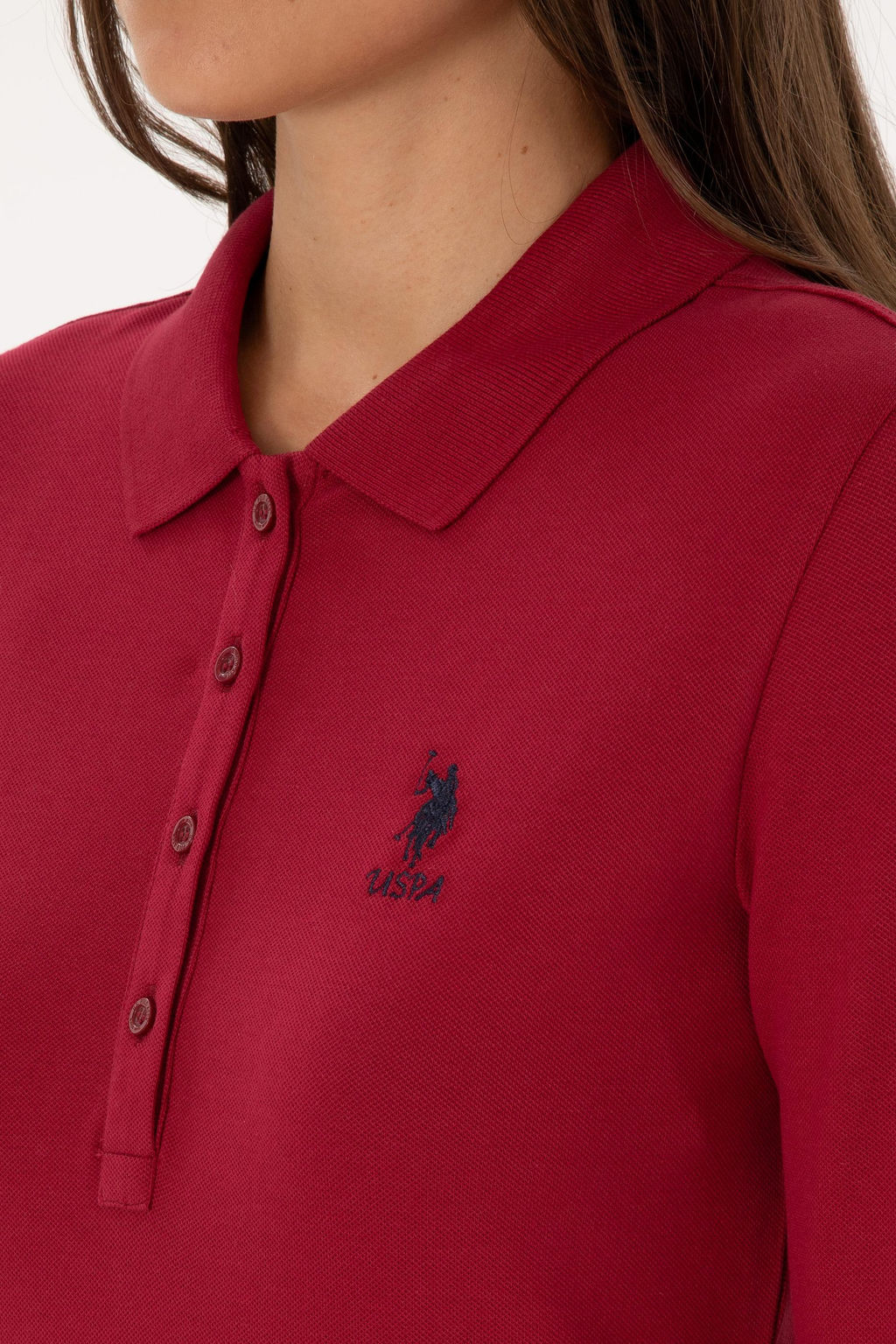 Kad_n Koyu Frambuaz Basic Sweatshirt Sepette S_rpriz _ndirim - U.s. polo assn фото 7