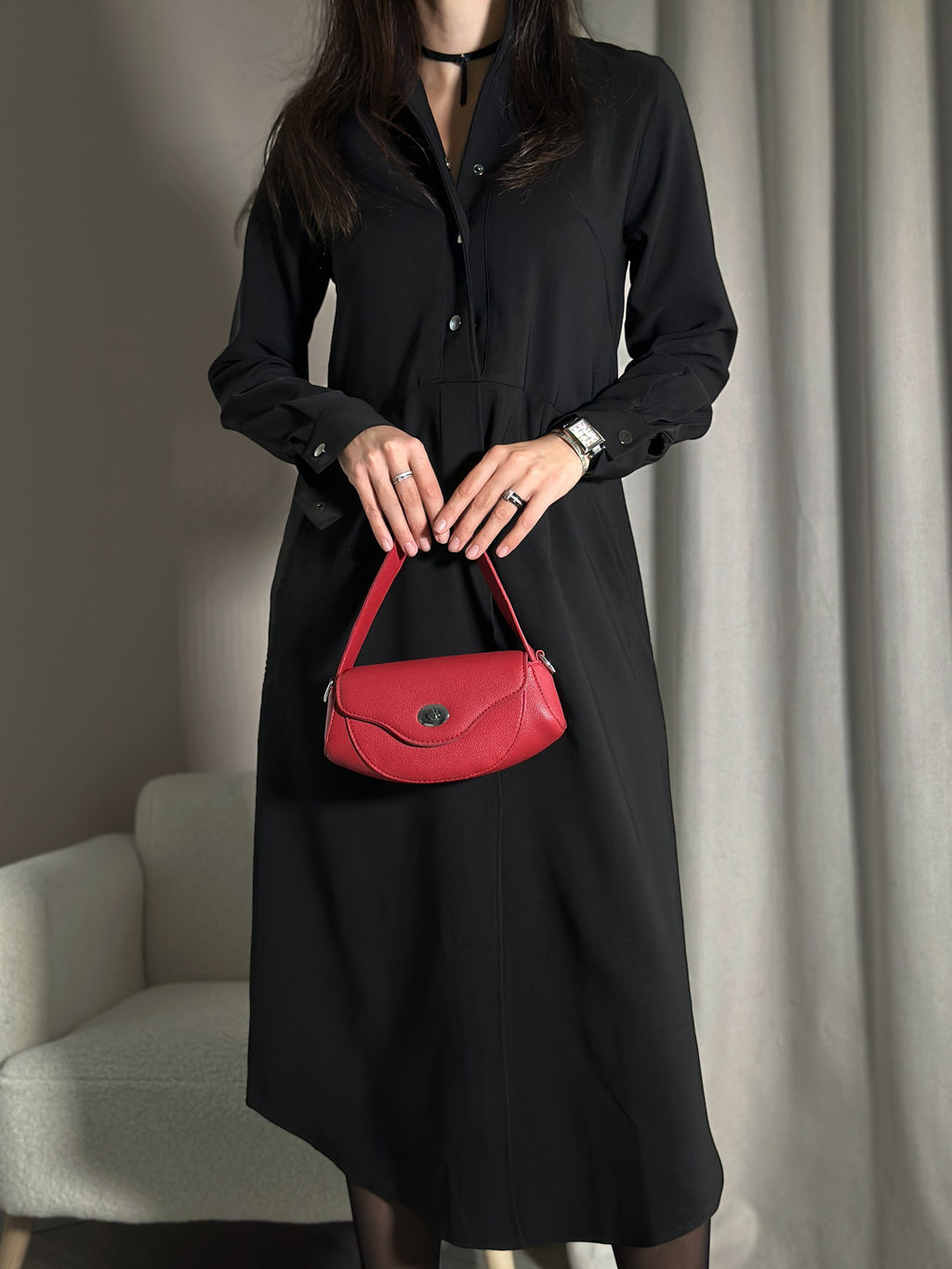 Платье Канна (черный) - Nadi bordo фото 11