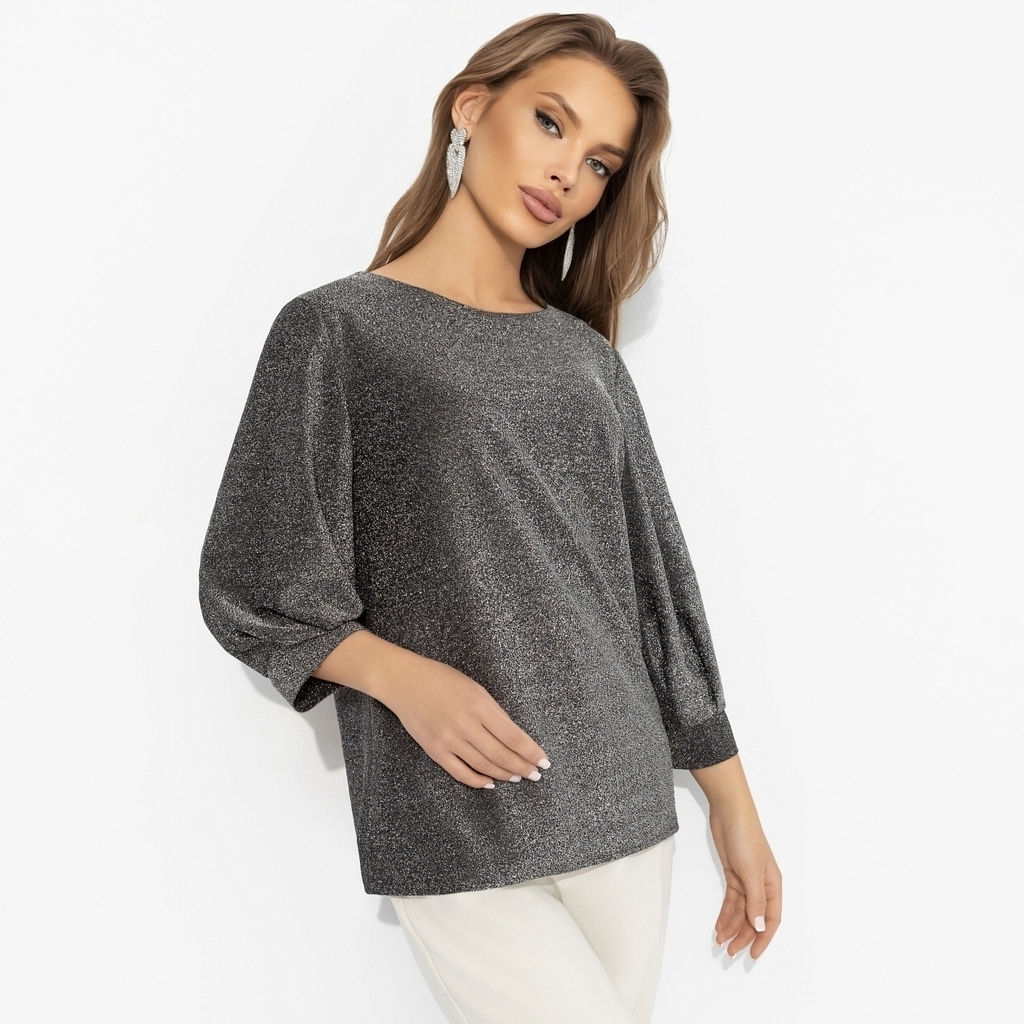 Блуза с люрексом, Предвкушение встречи (блеск) / Новый год - Charutti фото 2