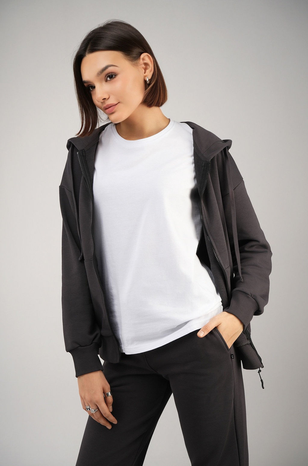 Женский спортивный костюм из футера трехнитки Happyfox