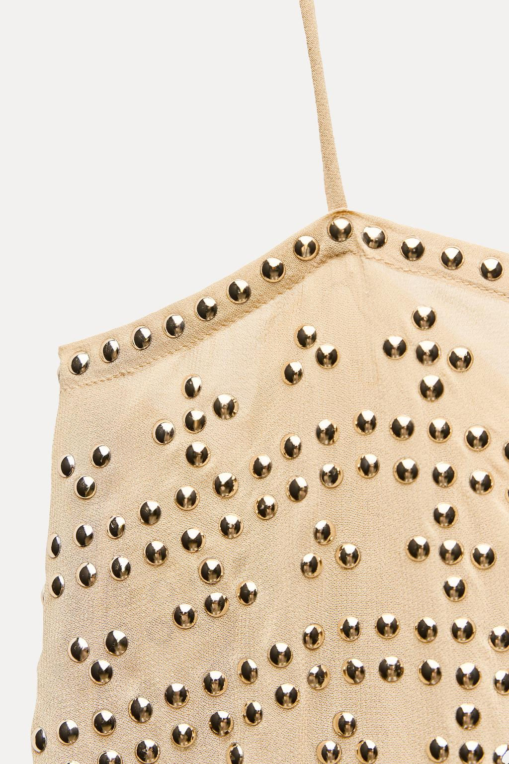 ZW COLLECTION TOP WITH STUDS - Zara фото 9