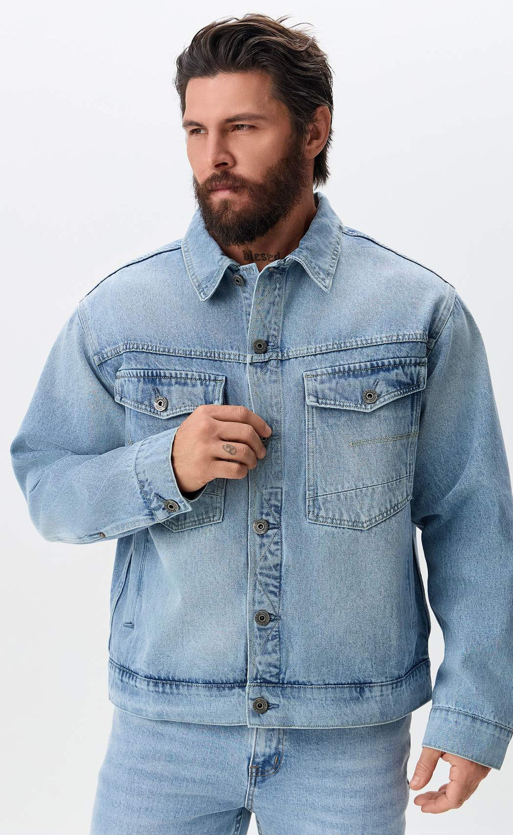 Куртка джинс P611-1286 l.blue - Primm фото 3